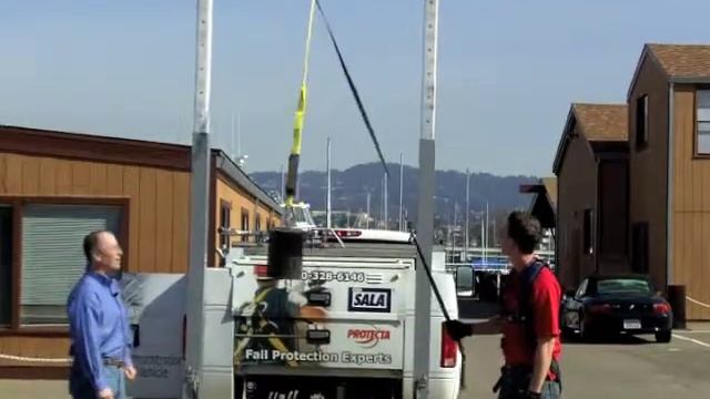 Simulated Fall with EZ-Stop II Safety Lanyard смотреть онлайн