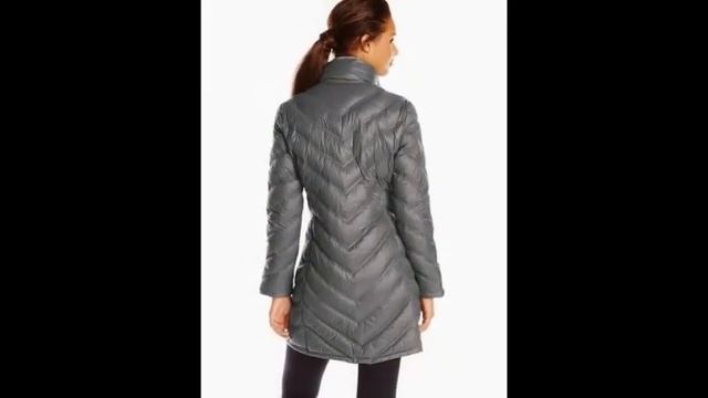 Calvin Klein Women's Chevron Packable Down Coat смотреть онлайн
