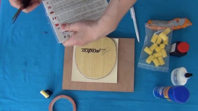 How to make up your table tennis bat (using water based glue) смотреть онлайн