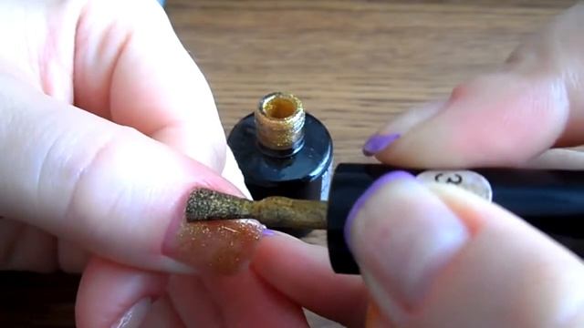 Гель лак Голографическое Золото, с шиммером FOR YOU № 337 смотреть онлайн