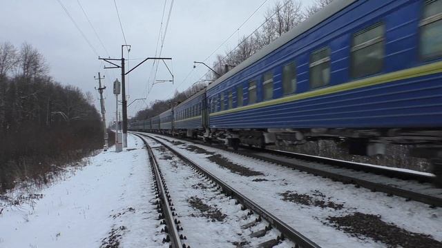 Электровоз ЧС7-045 с поездом № 024 Одесса - Москва смотреть онлайн