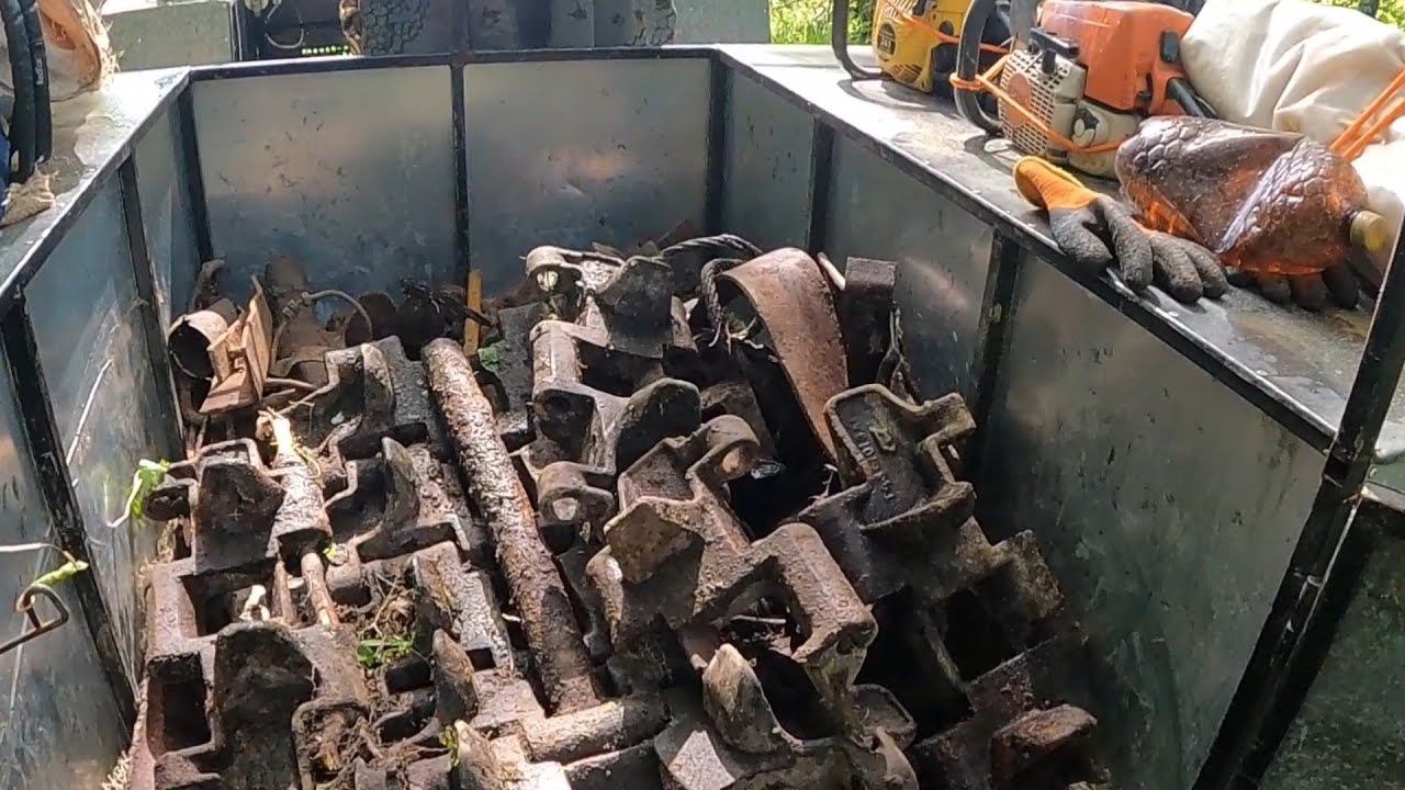 Траки от ТТ4 трелевочник.Куча толстых плюшек.Металлокоп. смотреть онлайн