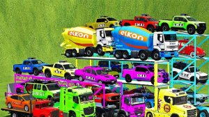 Машинки летают и прыгают! Развивающие мультики Машины помощники. Мультфильмы про машинки