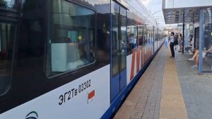 Прибытие Электропоезда иволга на платформу Одинцово