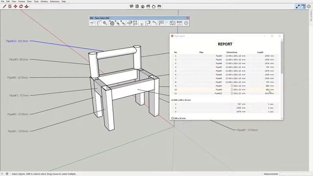 SketchUp Extension: Pipes Tubes 2020 - report смотреть онлайн