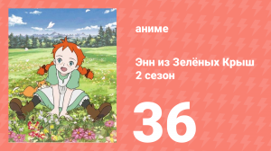 Здравствуй, Энн! Что было до Зелёных Крыш 36 серия (аниме-сериал, 2009)