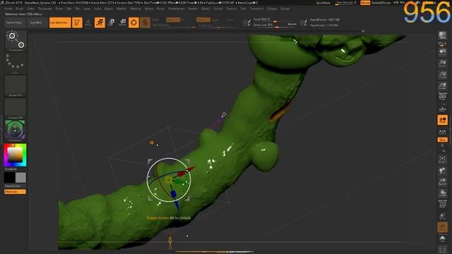 Zbrush 2018 Live Boolean Monster Creation смотреть онлайн