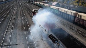 Тепловоз ТЭМ7А-0406. Постановщик дымов.