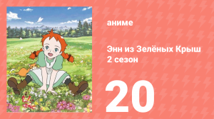Здравствуй, Энн! Что было до Зелёных Крыш 20 серия (аниме-сериал, 2009)