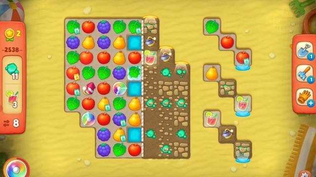 Gardenscapes Level 2538 - [2021] [HD] Solution Of Level 2538 On Gardenscapes [No Boosters]