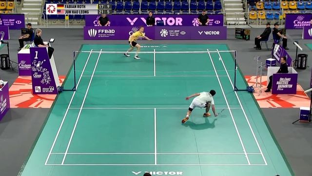 Badminton Orleans Master 2023 | Jun Hao Leong vs Fabian Roth | Round 32 смотреть онлайн