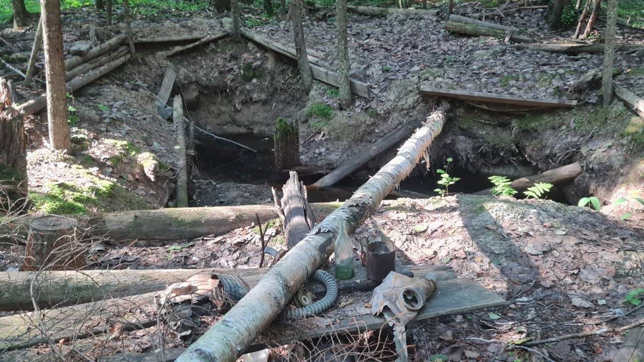 разведка ужд пошла не по плану!! Нашёл военные блиндажи 1941г. достаю рельсы. смотреть онлайн