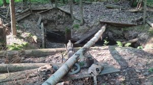 разведка ужд пошла не по плану!! Нашёл военные блиндажи 1941г. достаю рельсы.