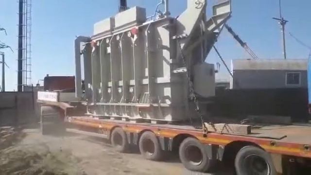 Такелаж трансформатора 90 тонн. Перевозка трансформатора смотреть онлайн