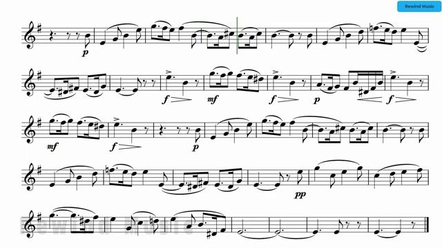 Faure Sicilienne Alto Sax Backing Track and Sheet Music смотреть онлайн