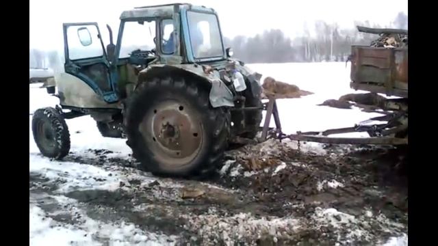 #39 2014год. Буксуем на МТЗ-80 1980г.в., Много мата. 18+ смотреть онлайн