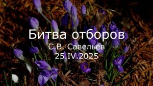 С.В. Савельев - Битва отборов