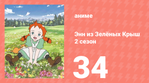 Здравствуй, Энн! Что было до Зелёных Крыш 34 серия (аниме-сериал, 2009)