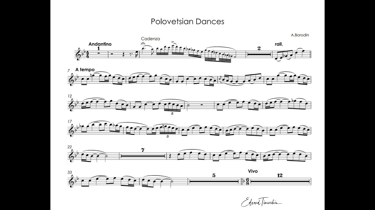 Borodin, Alexander - Polovetsian Dances - Rafael Mendez trumpet