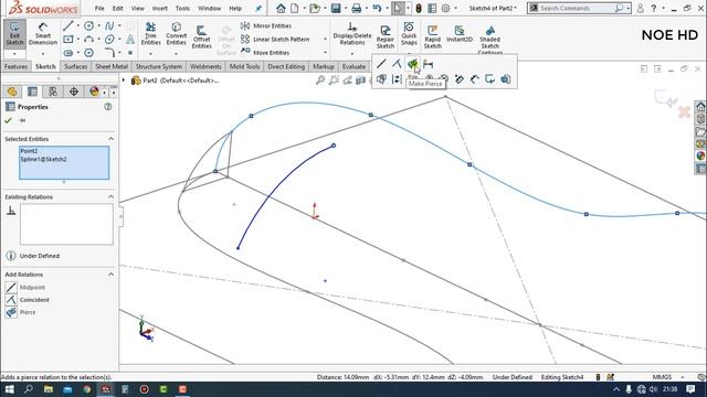 Solidworks Tutorial # How to Make a Bicycle Design Part 7 / sadle смотреть онлайн
