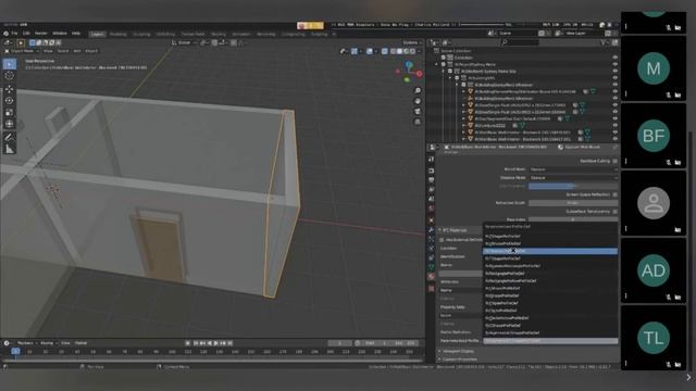 IFC materials - 200620 BlenderBIM Add-on Technical WIP Demo смотреть онлайн