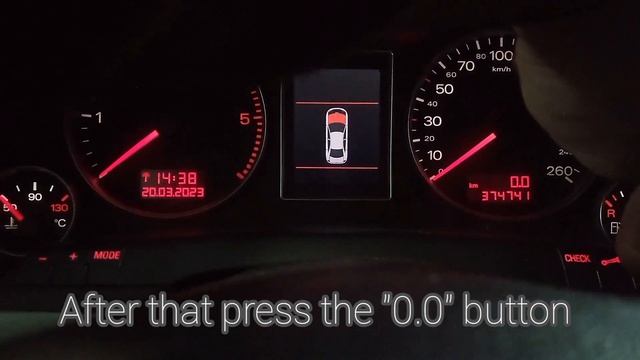 Audi A4 2004 - 2009 Service Reset