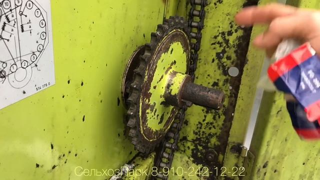 Замена подшипника Claas Rollant пресс-подборщик