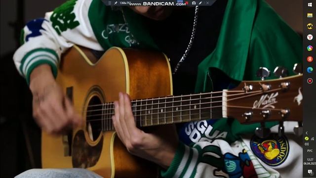 Акстар играет Beliver на гитаре