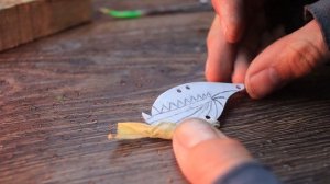 Цикада из ложки. Простой способ изготовления приманок своими руками.