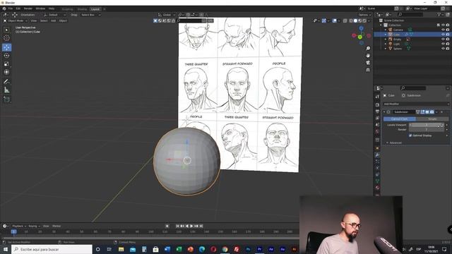 Escultura en blender. Primeros pasos. Parte 1 смотреть онлайн