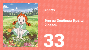 Здравствуй, Энн! Что было до Зелёных Крыш 33 серия (аниме-сериал, 2009)