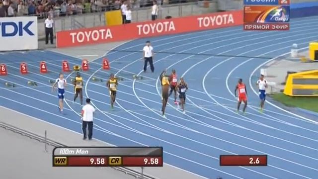 Daegu WC 100m Final Usain Bolt false start смотреть онлайн