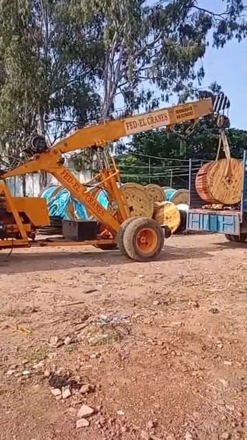(For cranes contact:7899690416) Cable drum loaded by #ace #hydra of fed #el #cranes near bellanduru смотреть онлайн