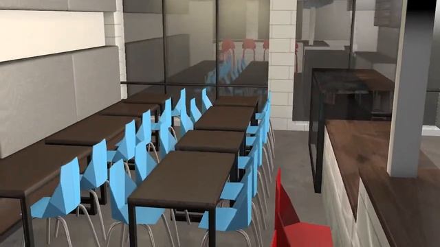 Restaurant 3D Model - Cinema 4D смотреть онлайн