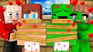 Девушки, которые связывают с парнями в Майнкрафте, мультфильм про МАЙНКРАФТ