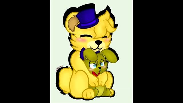 Золотой фредди х Спрингтрап * Golden Freddy х Springtrap *