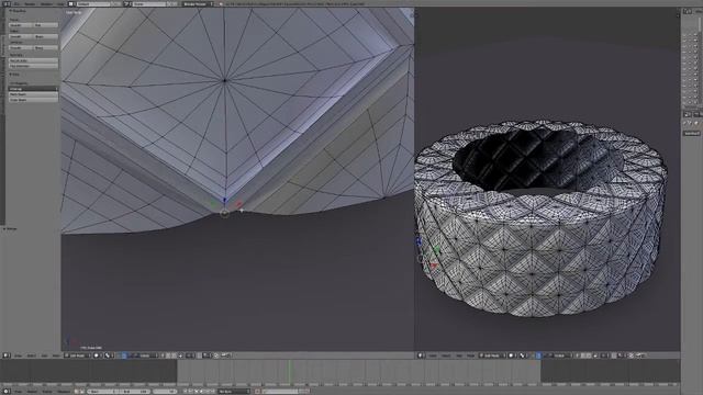 Stitching together the cake mesh in Blender смотреть онлайн