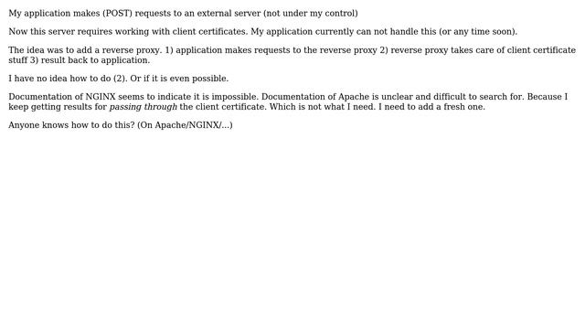 DevOps & SysAdmins: Add Client certificate when acting as reverse proxy (Apache/NGINX) смотреть онлайн