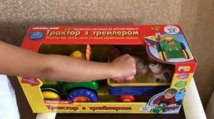 Kiddieland Трактор с трейлером на украинском языке.