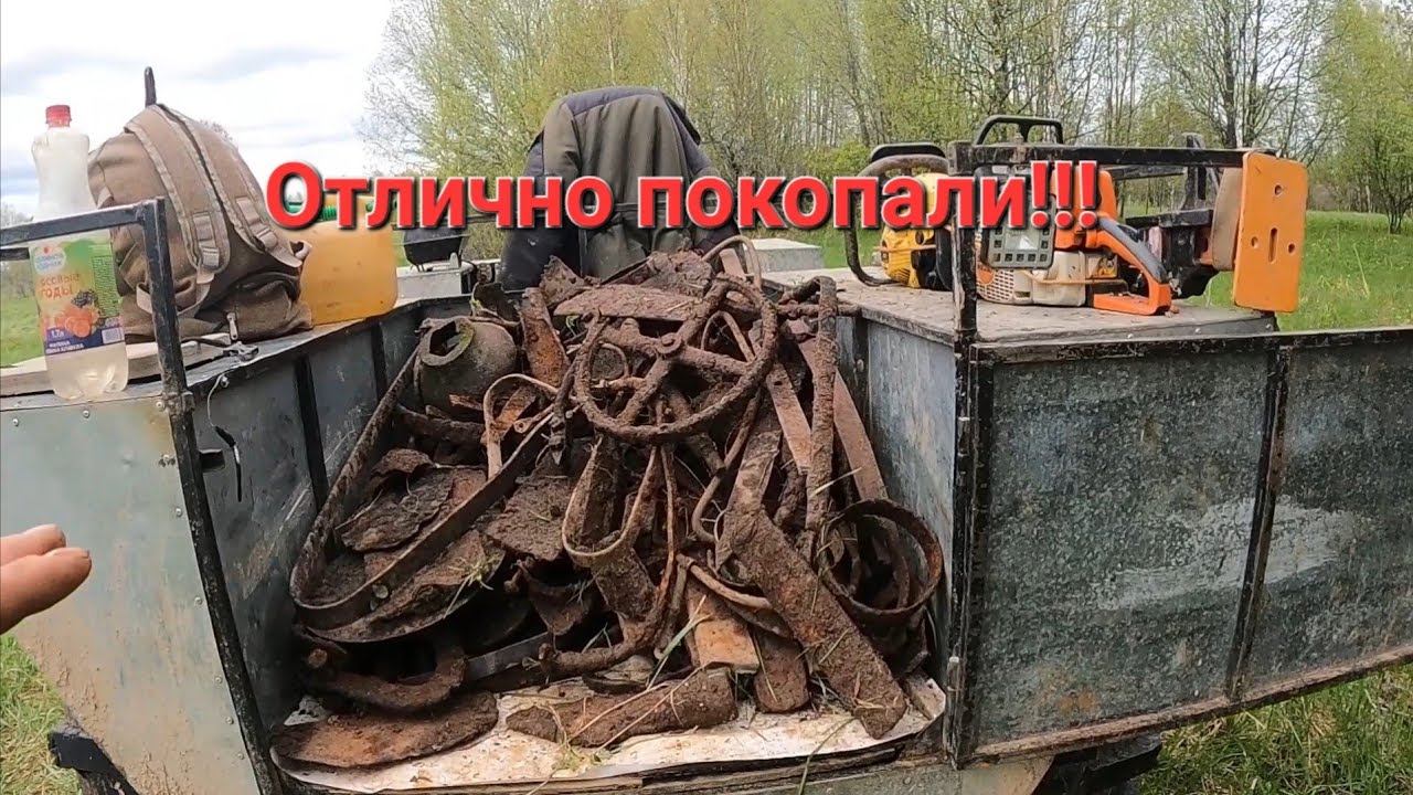 Лесная дорога,старое урочище.Металлокоп на каракате. смотреть онлайн