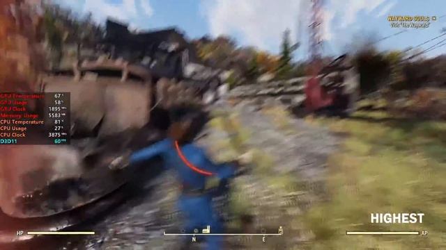 Fallout 76 with RX 5700 XT смотреть онлайн
