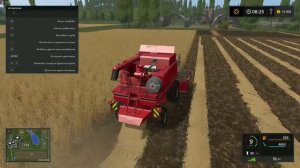 Farming Simulator 17 ➣ Сложный режим • Sosnovka. Часть 2. Уборка Зерновых • Сбор Пшеницы