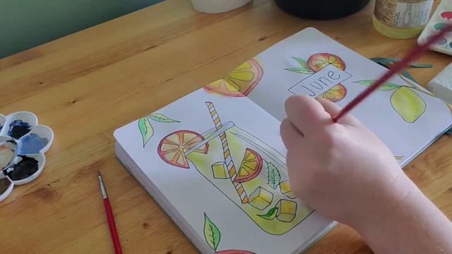 BUJO TOGETHER - Citrus Bliss Theme Spread! смотреть онлайн