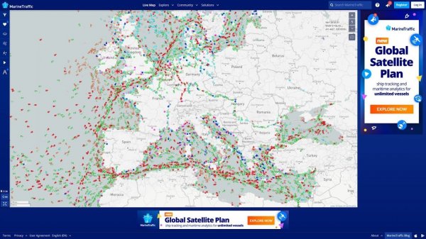 Все Суда на Карте Мира в реальном времени ! MarineTraffic