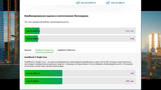 Xeon 2690v4 vs 2697Av4 смотреть онлайн