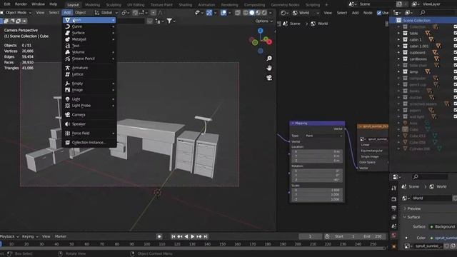 Process Of Creating Abandoned Place In Blender смотреть онлайн