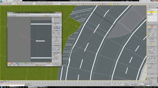 Massive design of a complicated intersection of roads (Teach you how to UV roads and more!) смотреть онлайн