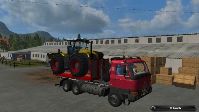 Traktor Simulator 2 Novy CLAAS Xerion смотреть онлайн