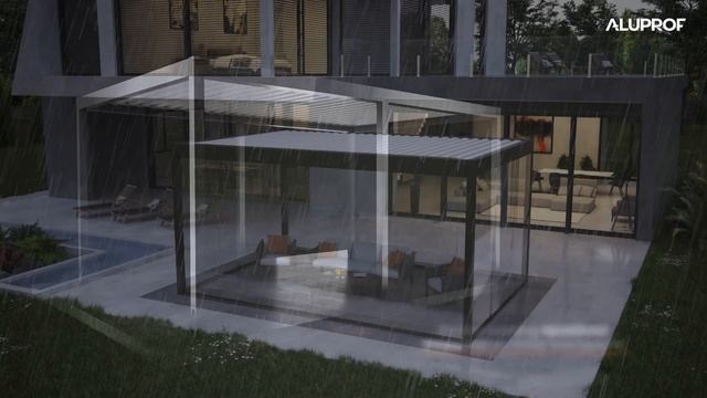 Ламельна пергола для тераси Aluprof MB-OpenSky 120 смотреть онлайн