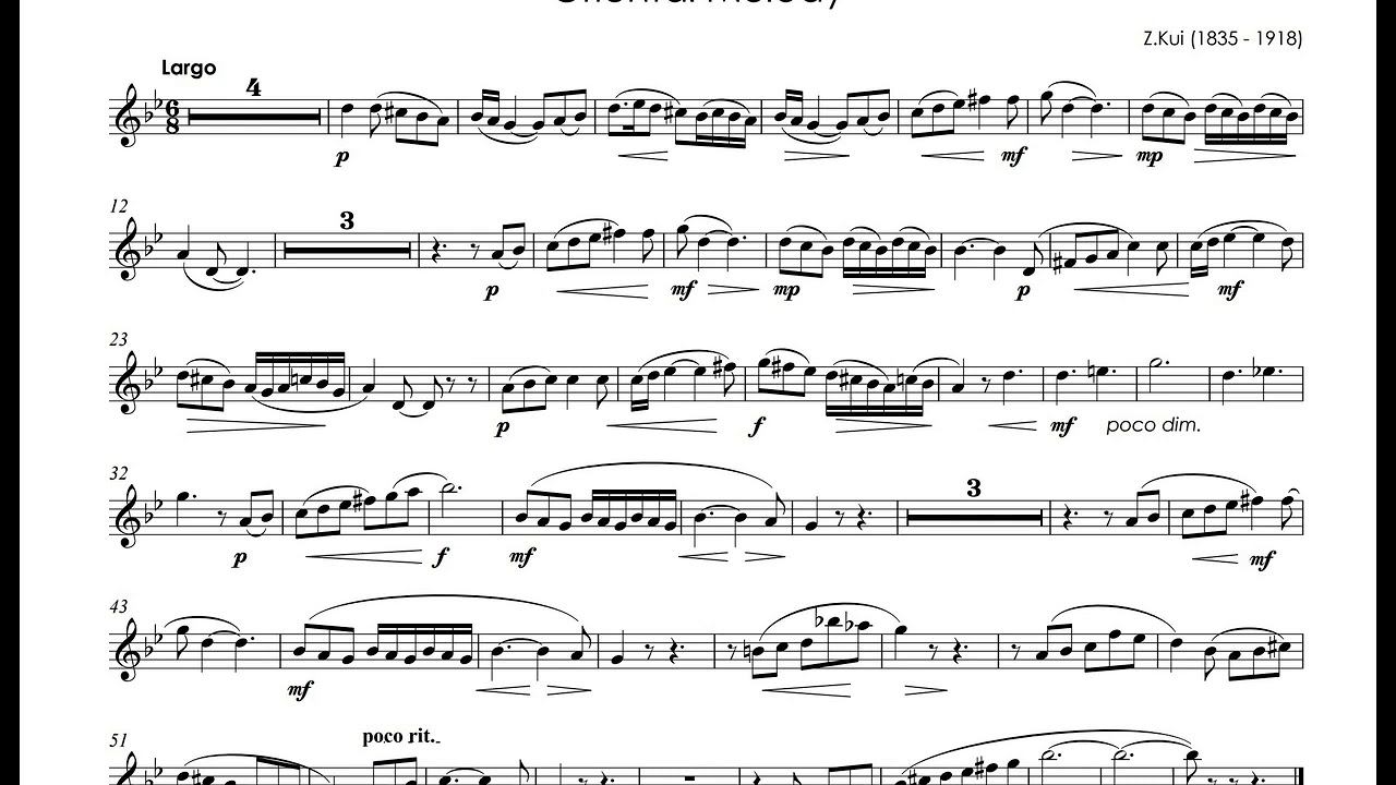 Cui, César - Oriental Melody - Timofei Dokshizer  trumpet